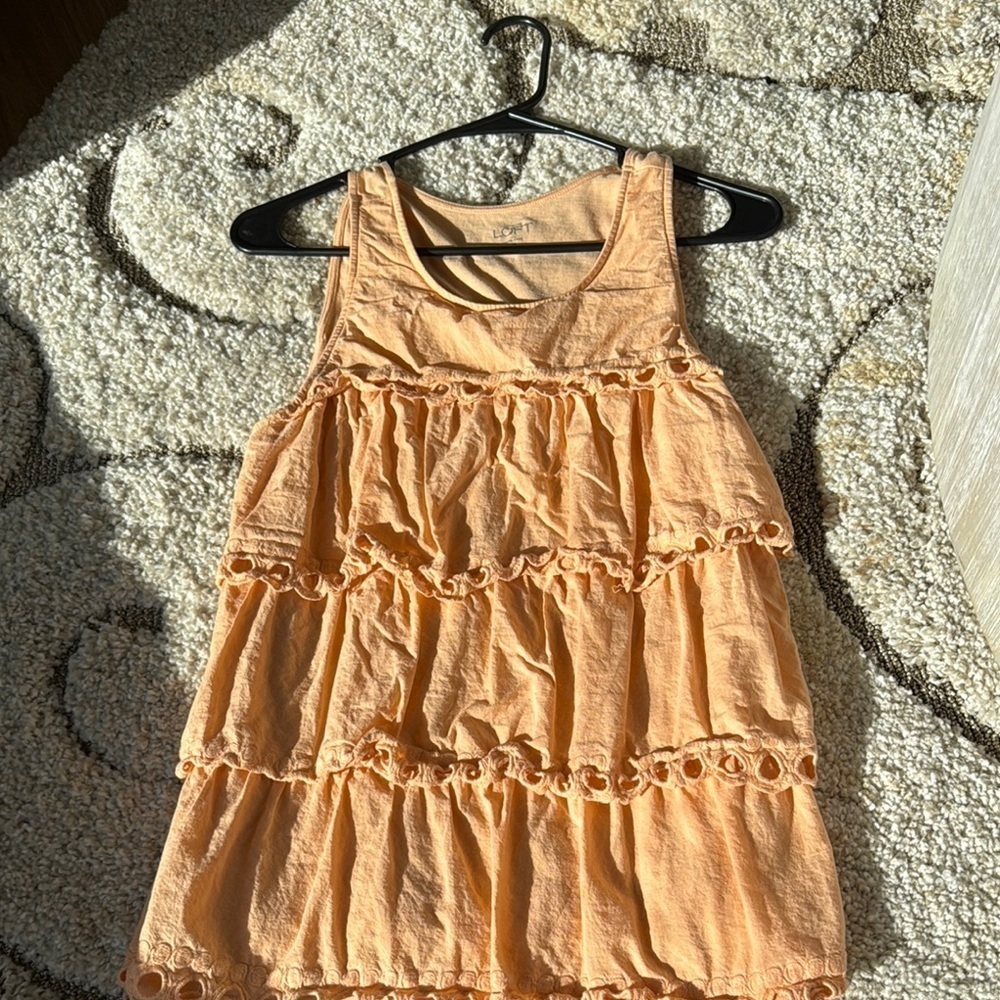 LOFT Women's Orange Sleeveless Top Medium 🌺 - Picture 3 of 5